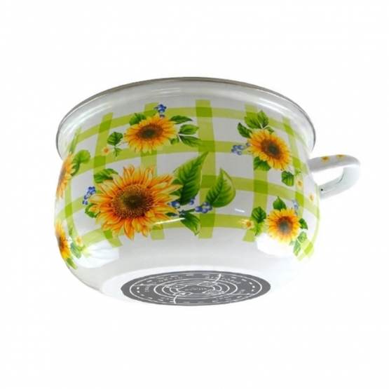 10 részes zománcozott edénykészlet napraforgó