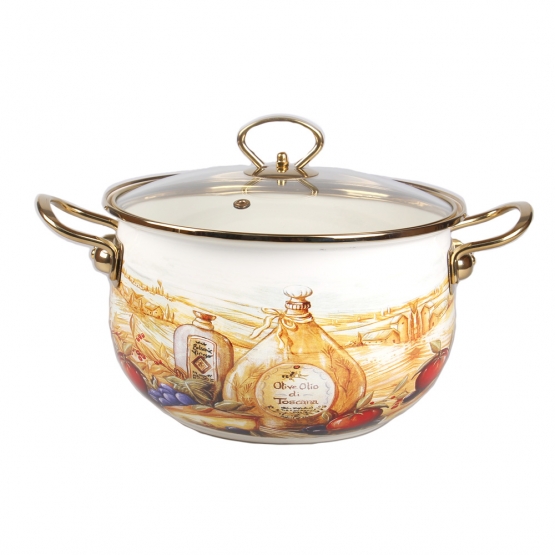 8 részes zománcozott edénykészlet csendélet