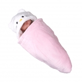 Happy Baby gyerek takaró fehér-rózsaszín – cicus