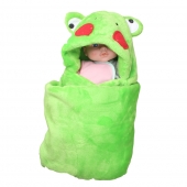 Happy Baby gyerek takaró zöld – béka arccal