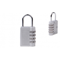 Számkódos lakat, ezüst