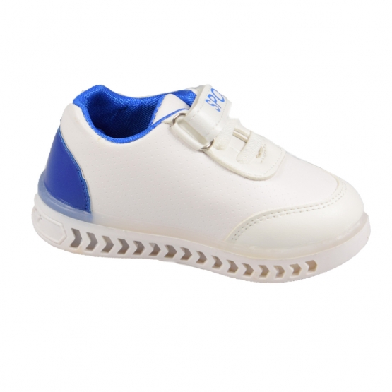 VILÁGÍTÓ GYEREK TORNACIPŐ, FEHÉR - KÉK 21, 22 ,23 ,24 ,25