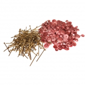 400 db horganyzott szeg és műanyag alátét kupakkal – 2. változat