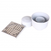 Függőleges padlóösszefolyó 150x150x130 mm