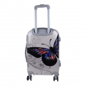 Kéményfalú bőrönd készlet (SILVER BUTTERFLY)