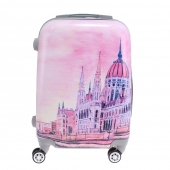 Kéményfalú bőrönd készlet LP5 (templom rózsaszín) – 3 db