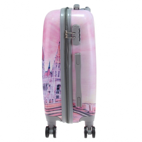 Kéményfalú bőrönd készlet LP5 (templom rózsaszín) – 3 db