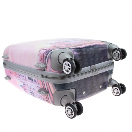 Kéményfalú bőrönd készlet LP5 (templom rózsaszín) – 3 db