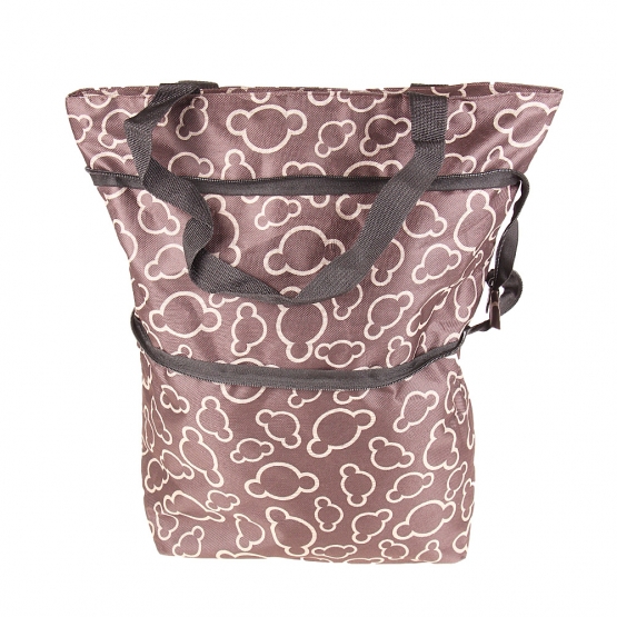 BEVÁSÁRLÓ TÁSKA KEREKEKKEL BARNA