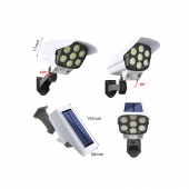 Napelemes lámpa kamera vezérlővel