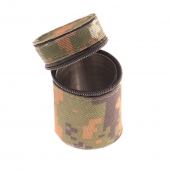 MINI UTAZÁSI ROZSDAMENTES ACÉL STAMPEDLI KÉSZLET, TEREPMINTÁS SÖTÉT