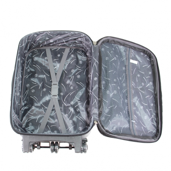 Szövet utazási bőrönd készlet 3 db sürke 2