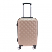 Kéményfalú bőrönd készlet LA2 bézs – 3 db