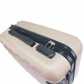 Kéményfalú bőrönd készlet LA2 bézs – 3 db