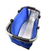 Termo összecsukható bevásárlókosár fedővel kék