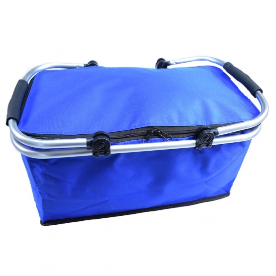 Termo összecsukható bevásárlókosár fedővel kék