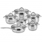 12 részes rozsdamentes acél edénykészlet EH-9013