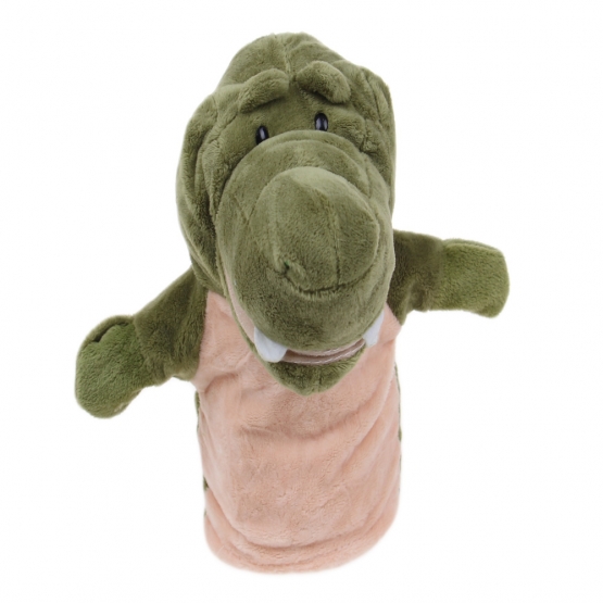 Plüss kesztyűbáb krokodil