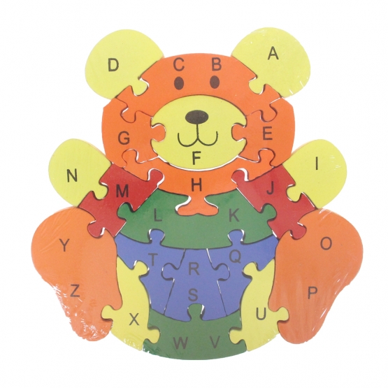 Oktató fa puzzle maci var.1