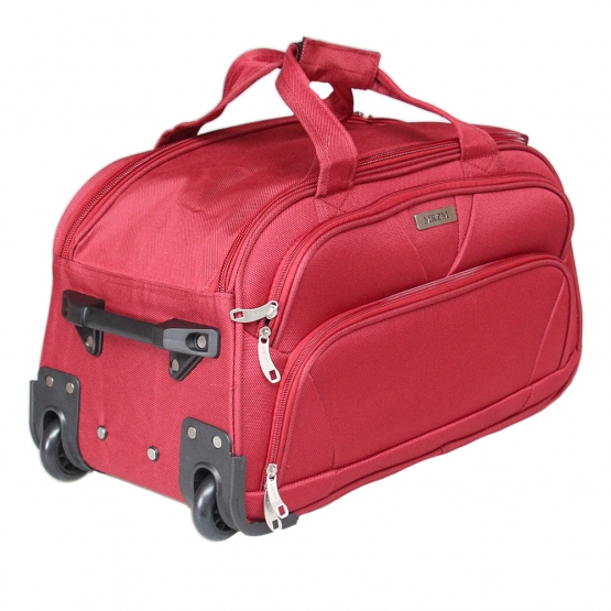 Gurulós utazótáska MRZM piros, közepes méretű