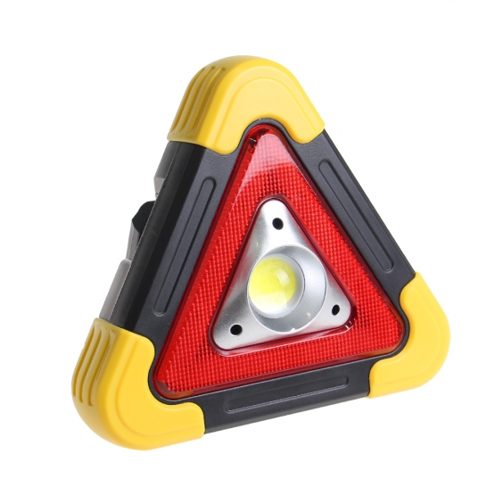 Vészjelző napelemes LED háromszög HB-6608