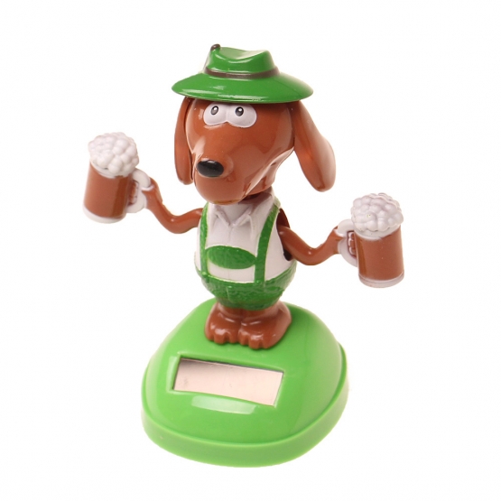 Szoláris táncoló dekoráció kutya nadrágtartóval