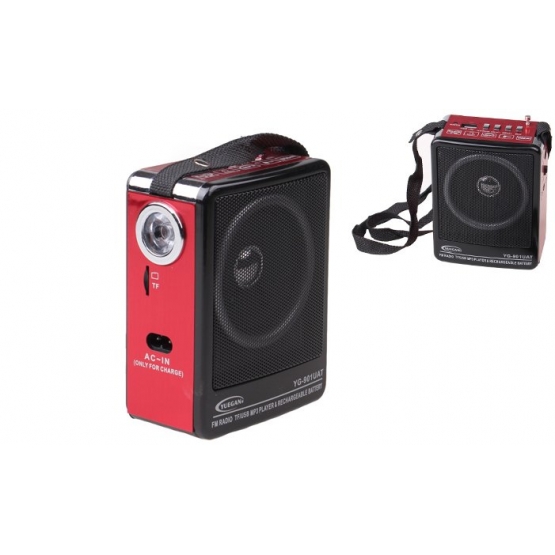 Hordozható rádió YG-901UAT piros
