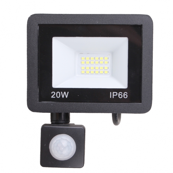 LED reflektor mozgásérzékelővel 20 W IP66