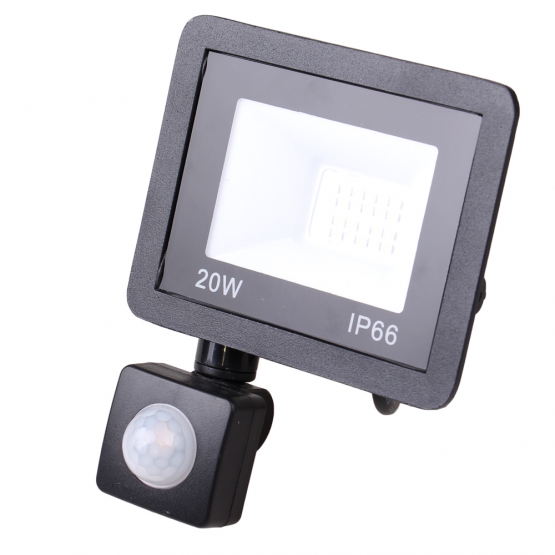 LED reflektor mozgásérzékelővel 20 W IP66