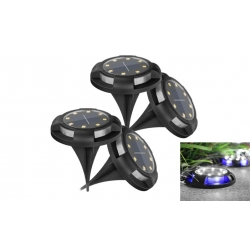 Napelemes kerti süllyesztett LED lámpa, 4 db