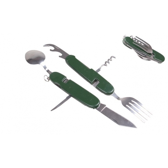 JIN BIN LI multifunkciós kemping evőeszköz – zöld