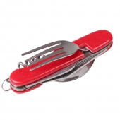 JIN BIN LI multifunkciós kemping evőeszköz – piros