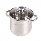 6 részes rozsdamentes acél lábaskészlet EH-9093