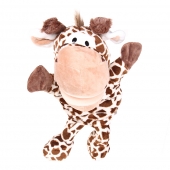 Plüss kesztyűbáb lábakkal zsiráf