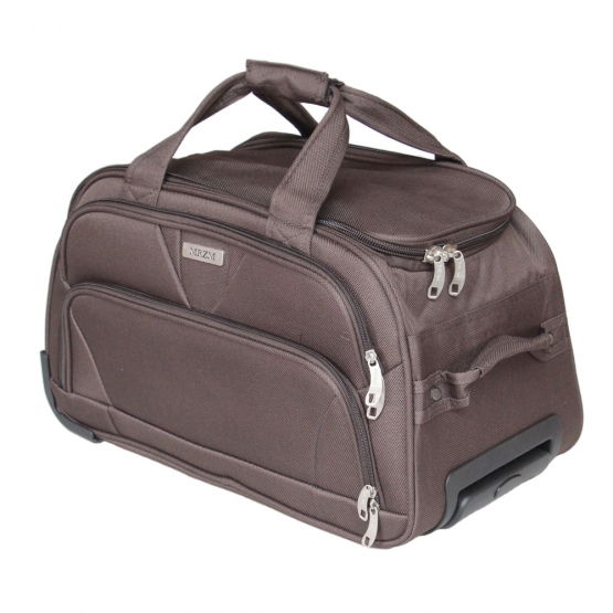 Gurulós utazótáska MRZM sötétbarna, nagyméretű