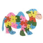 Oktató fa puzzle teve