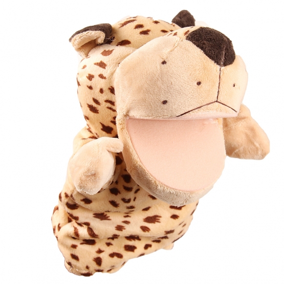 Plüss kesztyűbáb leopárd