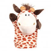 Plüss kesztyűbáb zsiráf