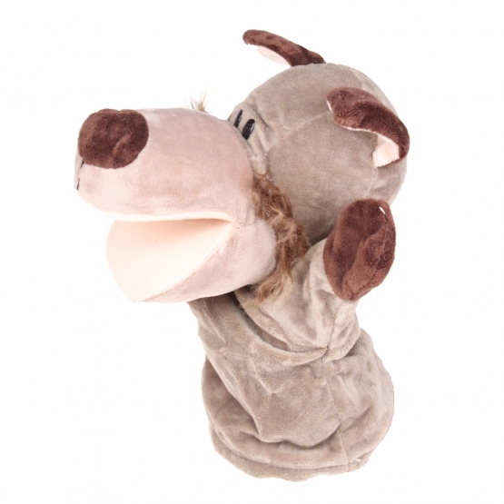 Plüss kesztyűbáb farkas