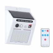 Napelemes LED lámpa mozgásérzékelővel és riasztóval