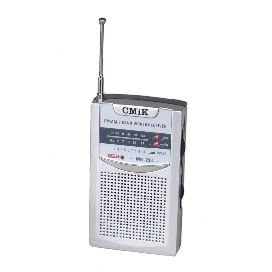 Mini hordozható két­sávos rádió