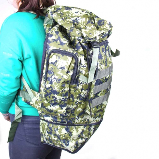 Terepmintás hátizsák 50 l zöld
