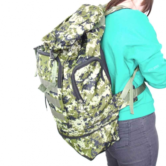 Terepmintás hátizsák 50 l zöld