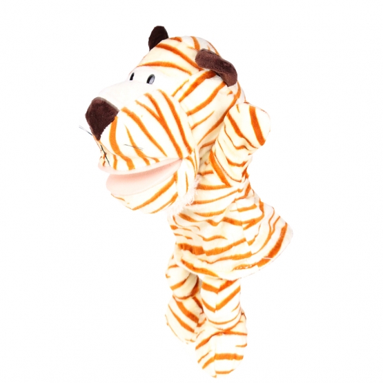 Plüss kesztyűbáb lábakkal tigris