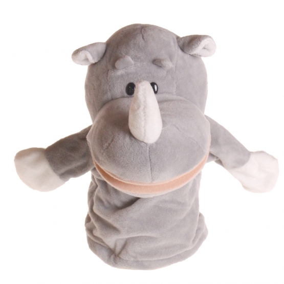 Plüss kesztyűbáb orrszarvú