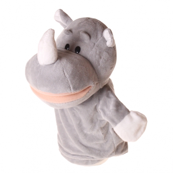 Plüss kesztyűbáb orrszarvú