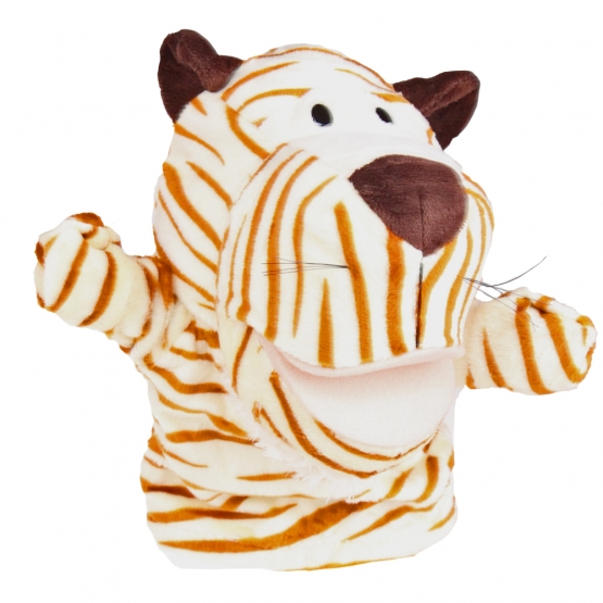 Plüss kesztyűbáb tigris