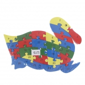 Oktató fa puzzle kacsa