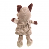 Plüss kesztyűbáb lábakkal farkas