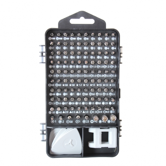 Bit- és dugókulcs készlet – 115 darabos, 2. változat